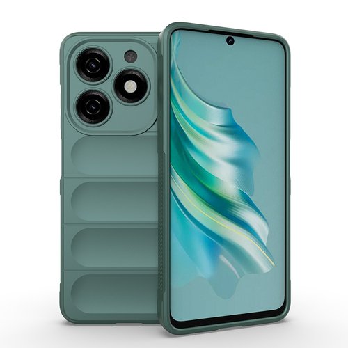 Tecno Spark 20/20C Kılıf Esnek TPU Oyuklu Arka Yüzey Tasarımlı Etnik Silikon Kapak