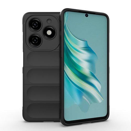 Tecno Spark 20/20C Kılıf Esnek TPU Oyuklu Arka Yüzey Tasarımlı Etnik Silikon Kapak