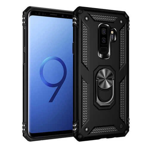 Galaxy S9 Plus Kılıf Yüzüklü Standlı Manyetikli Armor Zırh