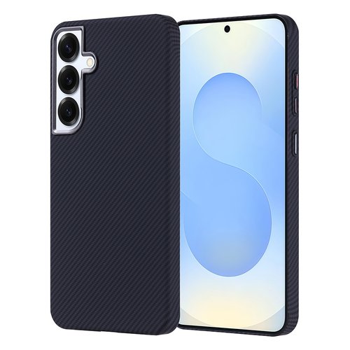 Galaxy S25 Plus Kılıf Magsafe Şarj Özellikli Karbon Fiber Görünümlü Ultra İnce Premium Next Kapak