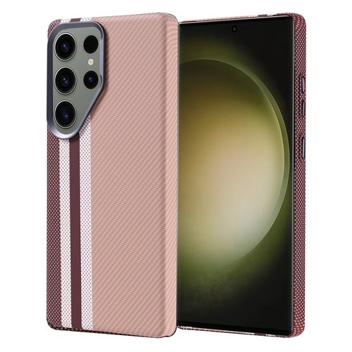 Galaxy S25 Ultra Kılıf Magsafe Şarj Özellikli Karbon Fiber Görünümlü Ultra İnce Premium Next Kapak