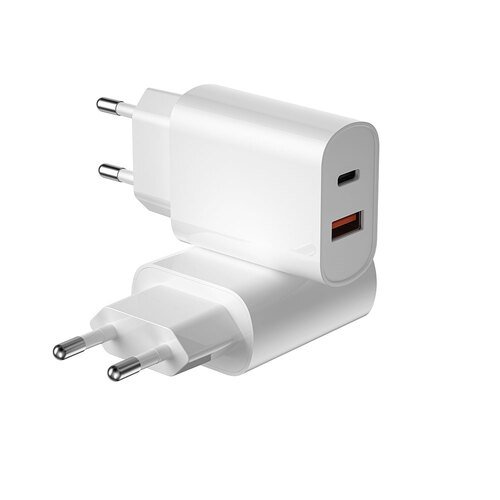 20W Type-c Usb Şarj Seti Wiwu Wi-U002 QC Hızlı Şarj Başlığı Adaptörü Type-c to Usb-A