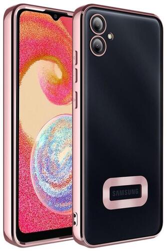 Galaxy A04E Kılıf Köşeleri Renkli Şeffaf Kamera Korumalı Silikon Luxury Kapak