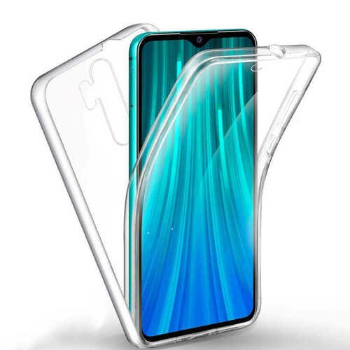 Xiaomi Redmi Note 8 Pro Kılıf 360 Tam Koruma Şeffaf Silikon