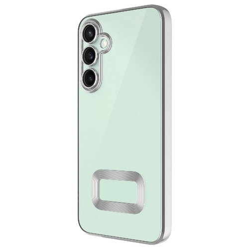 Galaxy S24 FE Kılıf Köşeleri Renkli Şeffaf Kamera Korumalı Silikon Luxury Kapak