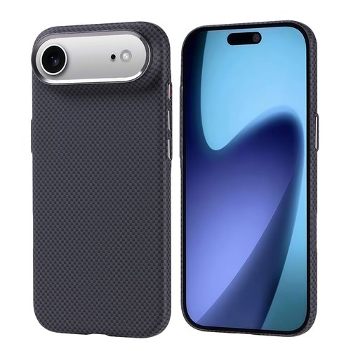 iPhone 17 Air Kılıf Magsafe Şarj Özellikli Karbon Fiber Görünümlü Ultra İnce Premium Next Kapak