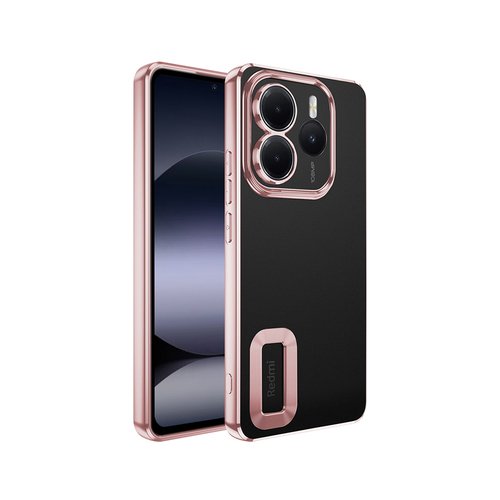 Redmi Note 14 5G Kılıf Köşeleri Renkli Şeffaf Kamera Korumalı Silikon Luxury Kapak