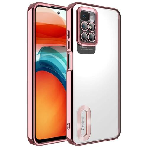 Redmi 10 Kılıf Köşeleri Renkli Şeffaf Kamera Korumalı Silikon Luxury Kapak