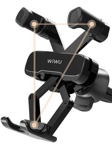 Wiwu PL300 360 Dönebilen Klipsli Araç Telefon Tutucu