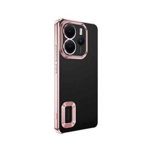 Redmi Note 14 4G Kılıf Köşeleri Renkli Şeffaf Kamera Korumalı Silikon Luxury Kapak