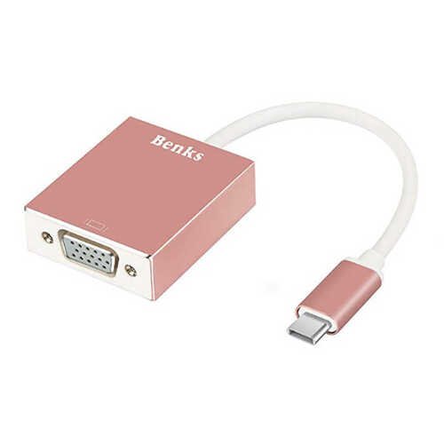 Benks Type-C to VGA Dönüştürücü Adaptör USB 3.1 1080p 10 Gbps