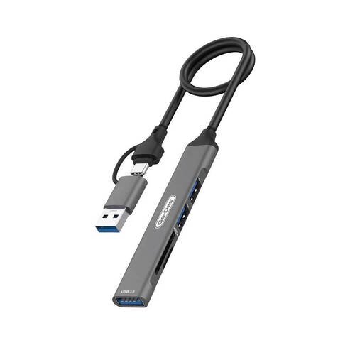 Go Des GD-UC707 USB3.0 + USB2.0 + SD/TF Bağlantılı Type-C USB-A 5in2 Hub