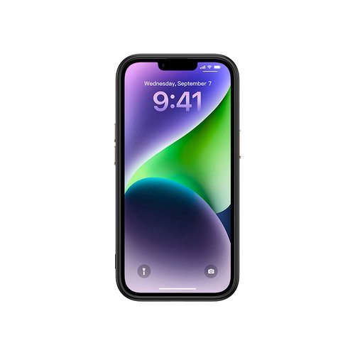 iPhone 13 Kılıf Magsafe Şarj Özellikli Karbon Fiber Görünümlü Antina Kapak