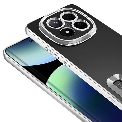 Redmi Note 14 Pro Plus Kılıf Köşeleri Renkli Şeffaf Kamera Korumalı Silikon Luxury Kapak