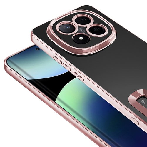 Redmi Note 14 Pro Plus Kılıf Köşeleri Renkli Şeffaf Kamera Korumalı Silikon Luxury Kapak