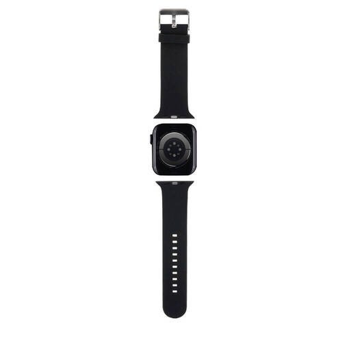 Apple Watch 42mm Karl Lagerfeld Orjinal Lisanslı İkonik Karl & Choupette Logolu Silikon Kordon