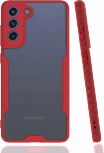 Galaxy S21 FE Kılıf Kamera Korumalı Arkası Şeffaf Silikon