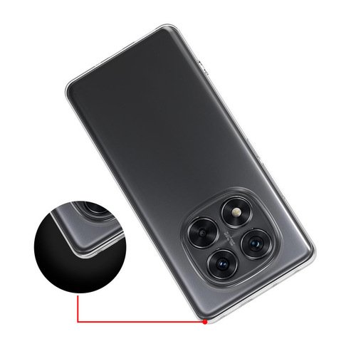 Xiaomi Redmi Note 14 Pro Plus Kılıf İnce ve Esnek Şeffaf Süper Silikon