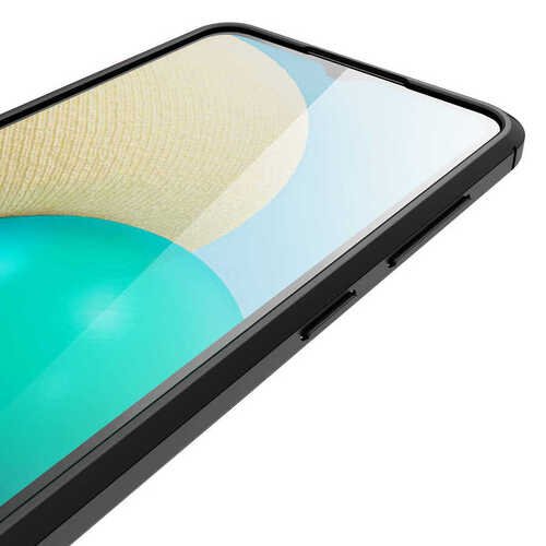 Galaxy A02 Kılıf Kamera Korumalı Deri Görünümlü Silikon Kılıf