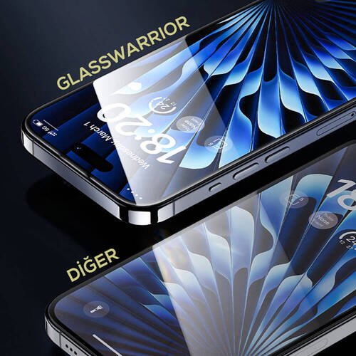 iPhone 15 Plus Uyumlu Benks Glass Warrior Sapphire Coating Ekran Koruyucu Kolay Uygulama Aparatlı