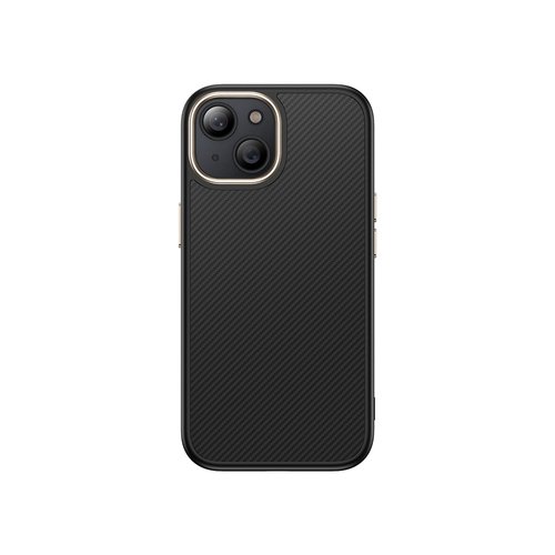 iPhone 15 Plus Kılıf Magsafe Şarj Özellikli Karbon Fiber Görünümlü Antina Kapak
