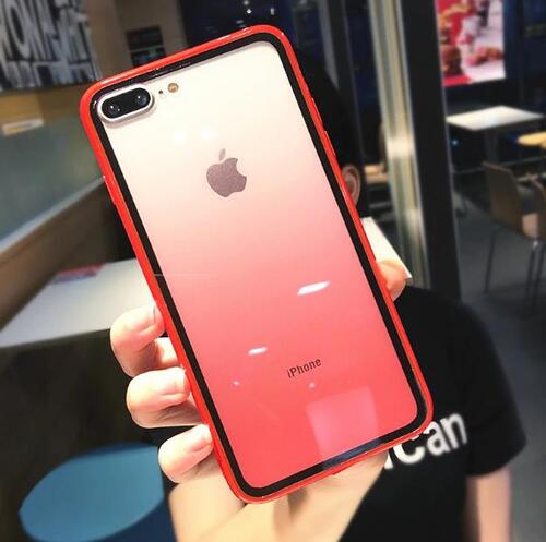 iPhone XR 6.1 Renk Geçişli Tıpalı Kenarları Silikon Kılıf