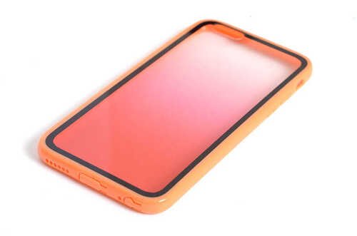 iPhone 6/6s Renk Geçişli Tıpalı Kenarları Renkli Silikon Kılıf