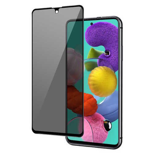 Galaxy A91 (S10 Lite) New 5D Privacy Hayalet Cam Ekran Koruyucu