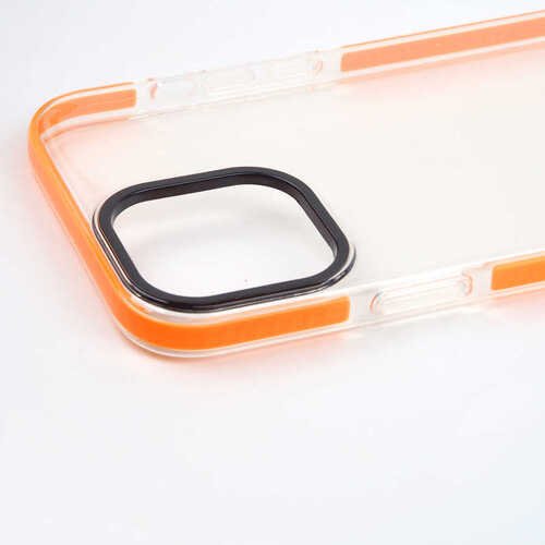 iPhone 12/12 Pro Kılıf Şeffaf Soft Kenar Tırtıklı Tasarım Silikon