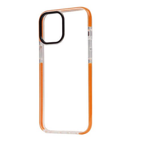 iPhone 12 Pro Max Kılıf Şeffaf Soft Kenar Tırtıklı Tasarım Silikon