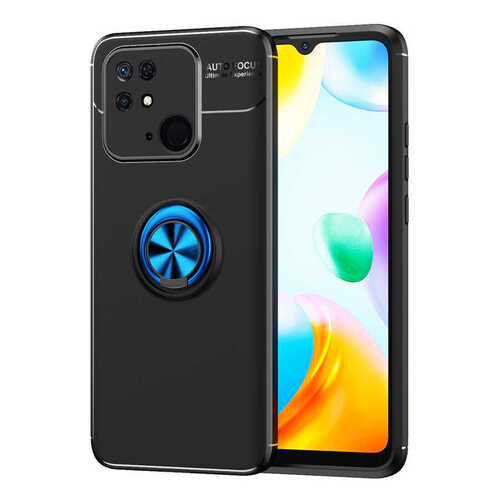 Xiaomi Poco C40 Kılıf Standlı Yüzüklü Manyetik Silikon