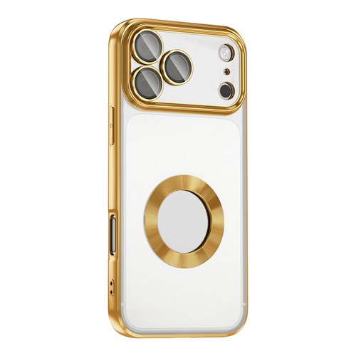 iPhone 17 Pro Max Kılıf Köşeleri Renkli Şeffaf Kamera Korumalı Silikon Luxury Kapak