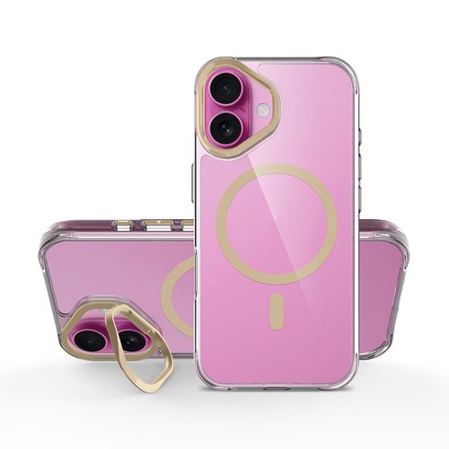 iPhone 17 Kılıf Magsafe Şarj Özellikli Kamera Standlı Airbagli Leke Tutmaz Lüx Kapak