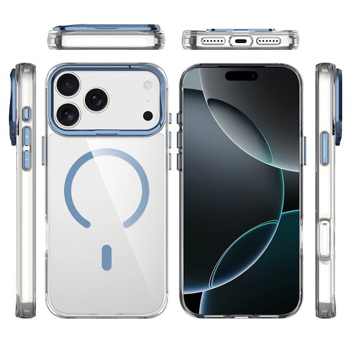 iPhone 17 Pro Kılıf Magsafe Şarj Özellikli Kamera Standlı Airbagli Leke Tutmaz Lüx Kapak