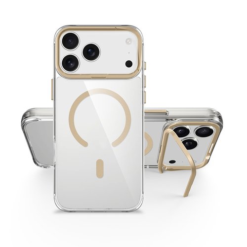 iPhone 17 Pro Max Kılıf Magsafe Şarj Özellikli Kamera Standlı Airbagli Leke Tutmaz Lüx Kapak