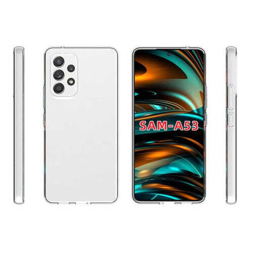 Galaxy A73 Kılıf İnce ve Esnek Şeffaf Süper Silikon