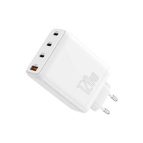 Wiwu TR257-AEU Mini Gan Tech 120W Power Adaptör USB / PD 5A Hızlı Şarj Cihazı Başlığı Qualcomm 3.0