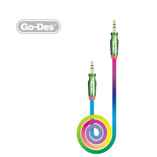 Orijinal Go Des Gökkuşağı Yükseltilmiş Ses Efektli Audio Kablo