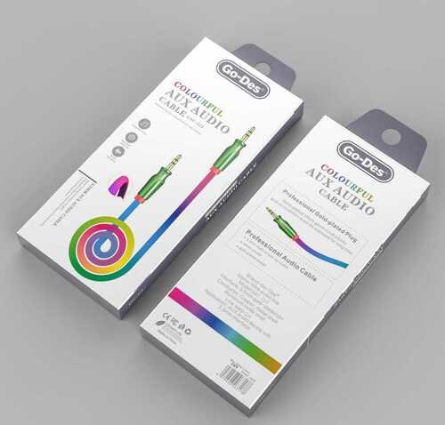 Orijinal Go Des Gökkuşağı Yükseltilmiş Ses Efektli Audio Kablo