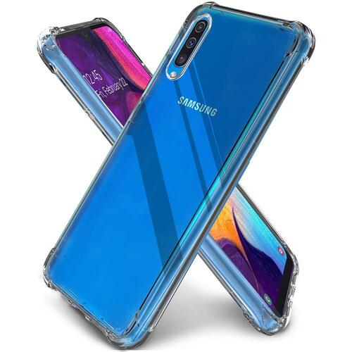 Samsung Galaxy A50 Kaliteli Darbelere Dayanıklı Şeffaf Kılıf