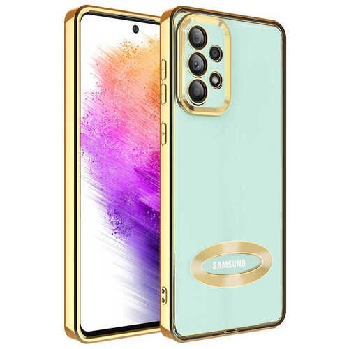 Galaxy A53 5G Kılıf Köşeleri Renkli Şeffaf Kamera Korumalı Silikon Luxury Kapak
