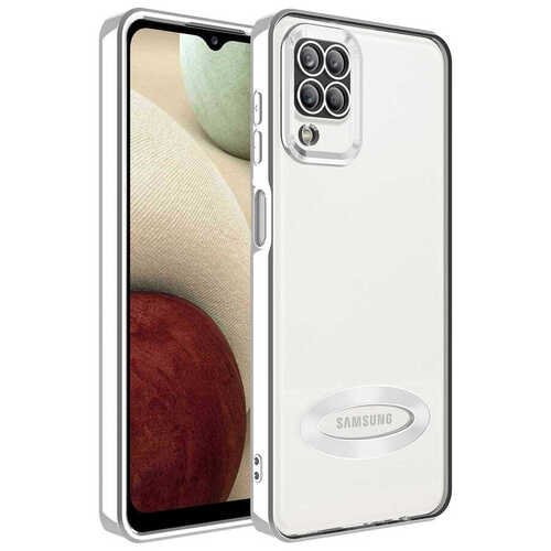 Galaxy M12 Kılıf Köşeleri Renkli Şeffaf Kamera Korumalı Silikon Luxury Kapak