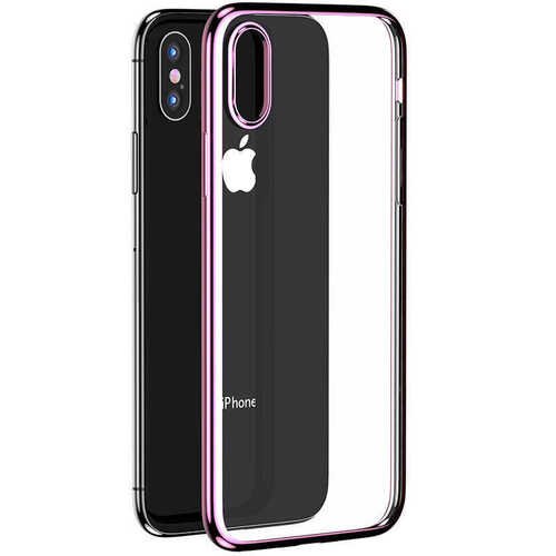 Apple iPhone XS 5.8 Köşeleri Parlak Renkli Benks Magic Glitz Transparent Kapak