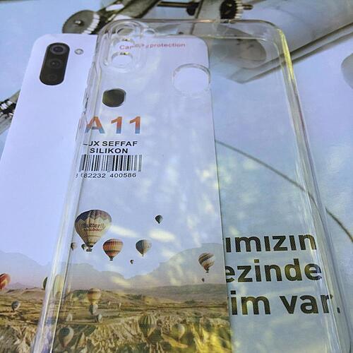 Galaxy A11 3D Maximum Kamera Korumalı İnce Esnek Şeffaf Kılıf