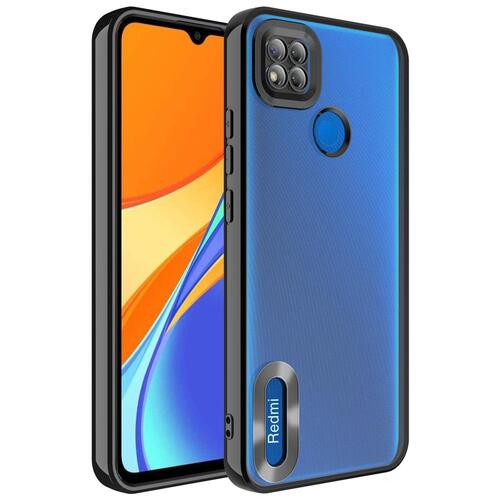 Redmi 9C Omega Kılıf Köşeleri Renkli Şeffaf Kamera Korumalı Silikon Luxury Kapak