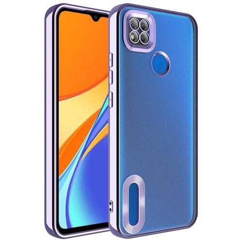 Redmi 9C Omega Kılıf Köşeleri Renkli Şeffaf Kamera Korumalı Silikon Luxury Kapak