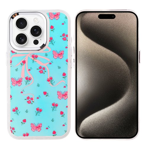 iPhone 15 Pro Kılıf Airbag Tasarımlı Renkli Desenli Kapak Kılıf