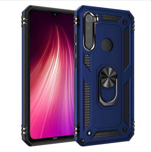 Xiaomi Redmi Note 8 Yüzüklü Standlı Manyetikli Armor Zırh Kılıf