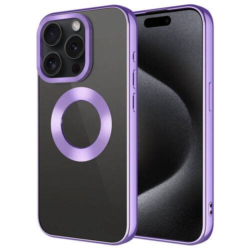 iPhone 15 Pro Max Kılıf Köşeleri Renkli Şeffaf Kamera Korumalı Silikon Luxury Kapak