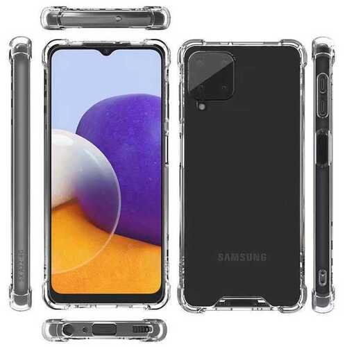 Galaxy M32 Kılıf Köşeleri Airbagli Kamera Korumalı Silikon